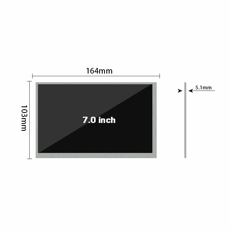 Original 8 Inch LVDS LCD screen A070VW08 V.0 V3Resolution 800*480 Brightness 250 Contrast 500:1