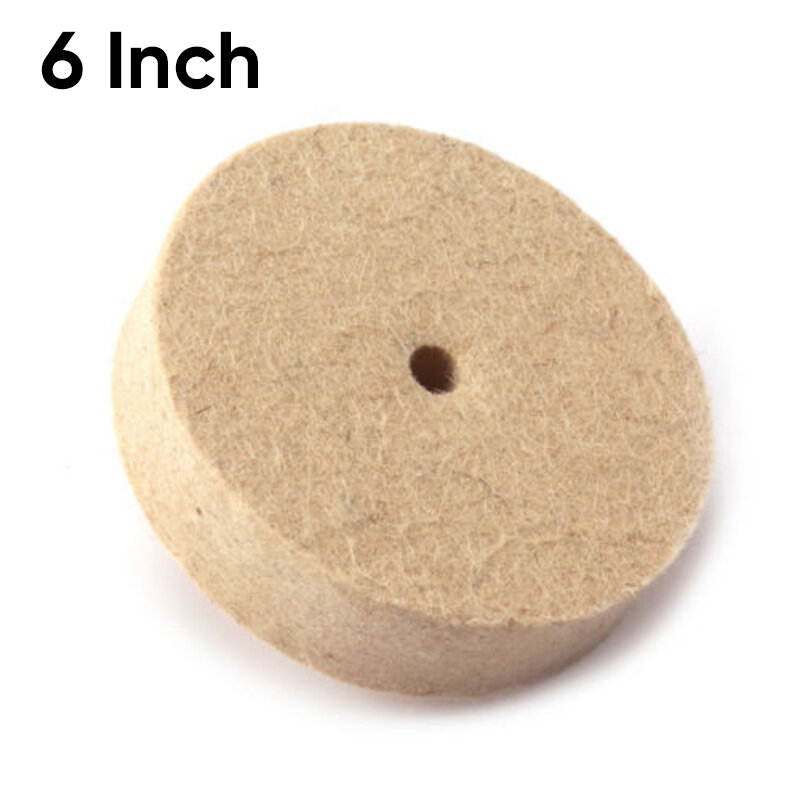 1pc 150mm/6inch Polieren Rad Wollfilz Polierer Polieren Pad Schleifen Disc Für Dreh Werkzeug