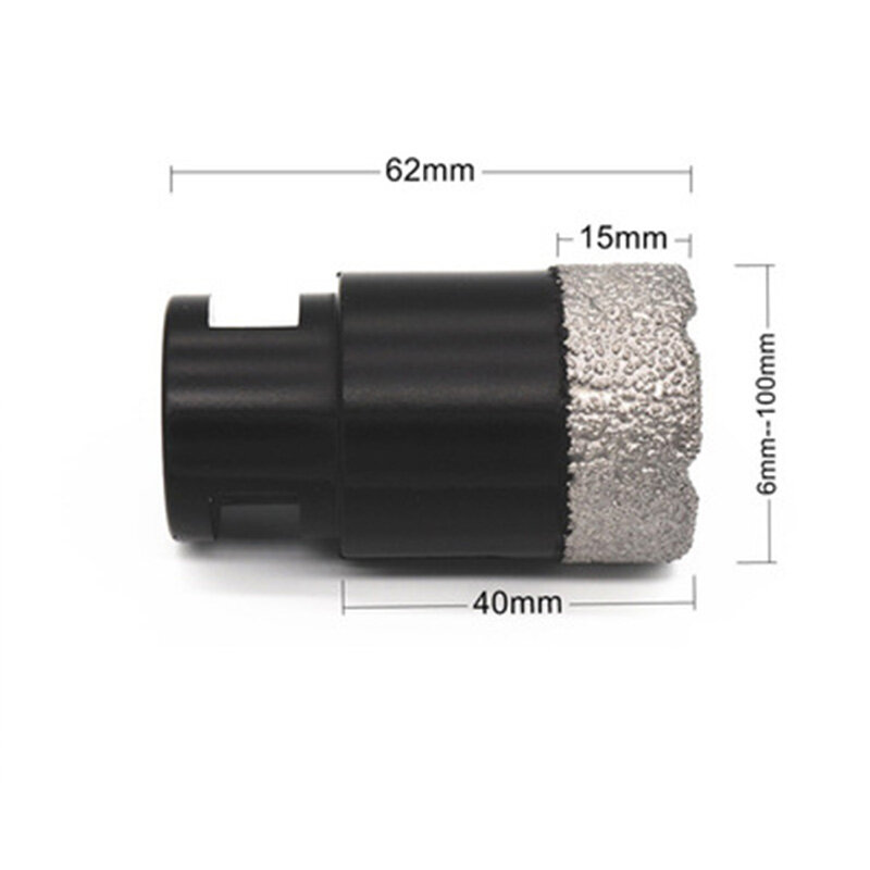 Hole Opener Diamond Dry Drill Bit M14 Threaded Porcelain Tile Marble Hole Saw Crown 1pcs Tile Hole Saw Granite Marble Drill Bit