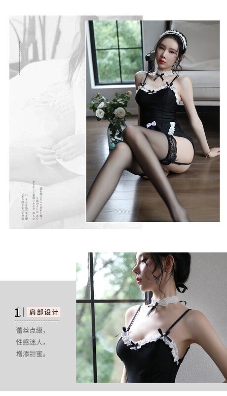 Sexy Costume Maid Servant Babydoll Dress Uniform Erotic Lingerie Role play Women Sexy Lingerie Cosplay Apron Maid Servant
