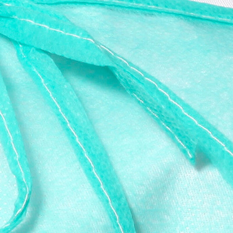 Unisex jednorazowe odzież ochronna izolacja Anti-plutting wodoodporna anty-olej Stain suknia pielęgniarska Anti-fog garnitur pielęgniarski 10 sztuk