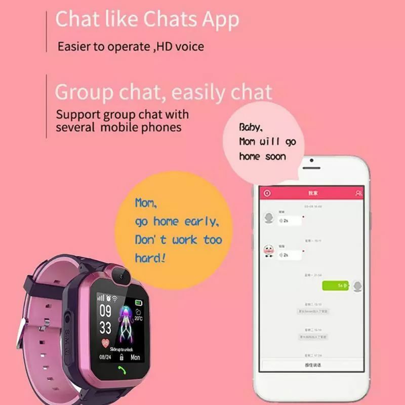 Kids Smart Watch Lbs IP67 Tahan Air Tracker SOS Panggilan Telepon Jam Tangan Anak Smartwatch Gadis-gadis Anak Laki-laki Hadiah Ulang Tahun