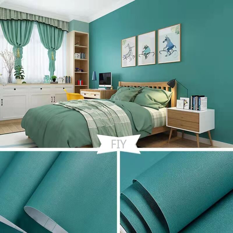 Papel tapiz de vinilo para dormitorio, pegatinas decorativas de PVC, impermeable, autoadhesivo, 6m