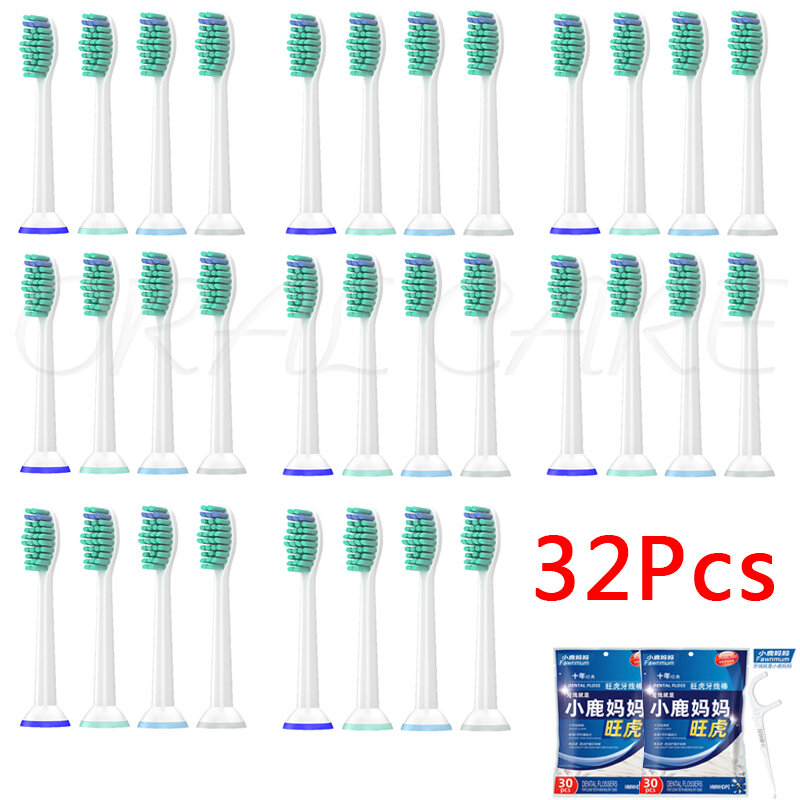 Cabezal de cepillo de dientes de repuesto para Philips, HX6014, HX6250, HX6530, HX6730, HX9362, HX6930, HX9342, HX6013, R710, RS910, RS930