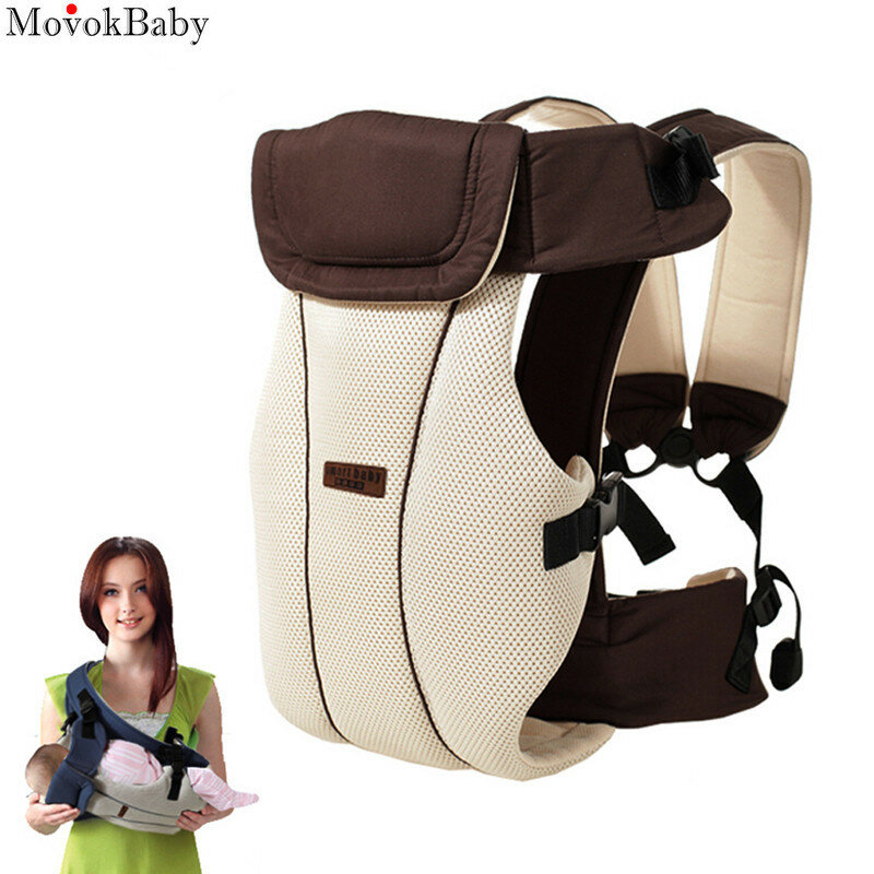 Estilingue do bebê ergonômico respirável portador de bebê frente transportando crianças canguru infantil mochila bolsa urdidura assento do quadril