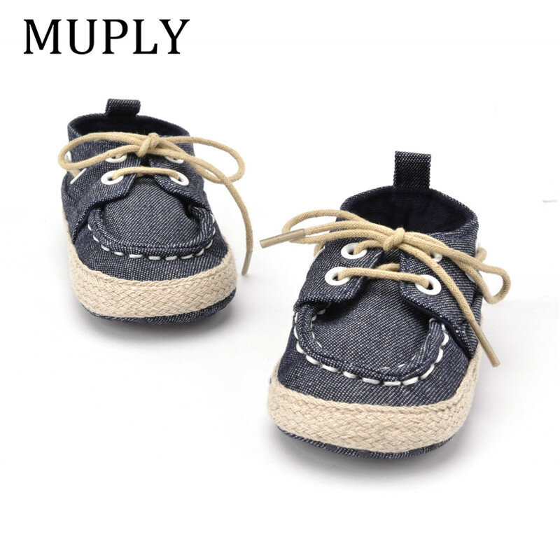 Zapatos informales con cordones para bebés sandalias suaves antideslizantes para primeros pasos 