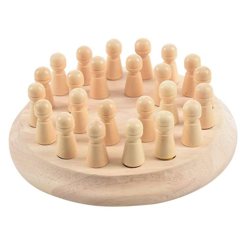 Rctown Houten Memory Match Stick Schaakspel Fun Blok Board Game Kinderen Vroege Educatief Familie Party Casual Game Puzzels