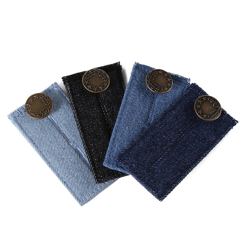 Conjuntos de jeans com 50 botões removíveis de 17mm, botões de pressão fáceis, fivelas instantâneas, universal, substituição de cintura fina, sem necessidade de costura