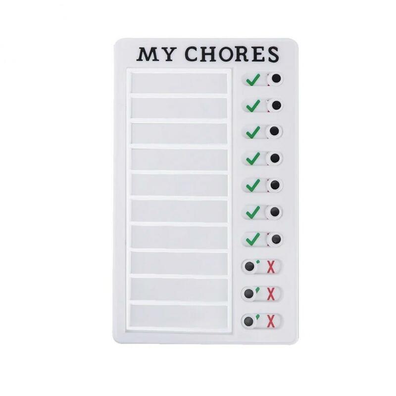 Long Lasting  Convenient Creative Clear Planing Memo Board ABS Chacklist Board Reminding   for Dorm