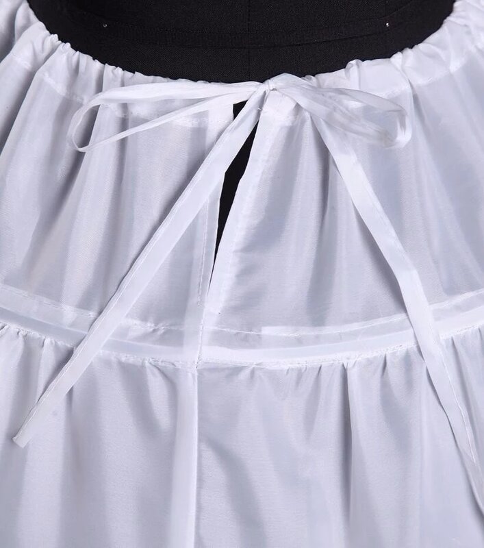 Jupon blanc à 6 cerceaux pour robe de bal, sous-jupe, accessoires de mariée, Crinolines, en Stock, 2020