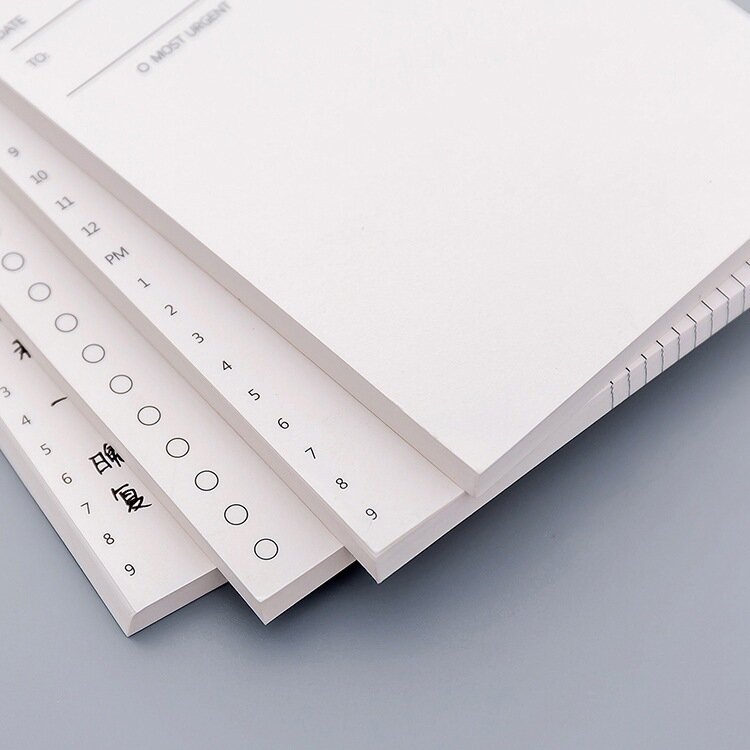 Simple agenda notepad plan portable plan this note book desktop desk schedule memo school stationery