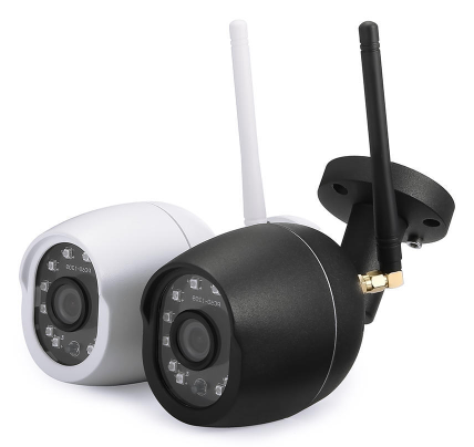 Cámara de vigilancia impermeable para exteriores, dispositivo ONVIF inalámbrico con cable y ranura para tarjeta SD, 1080P, HD, WiFi, 128G