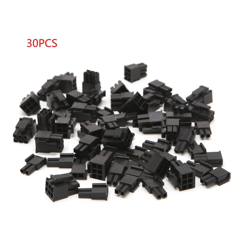 30 Pcs 4.2mm 6+2 Pin Male Power Connector Plastic Shell For PC Graphics Card PCIE Drop Shipping