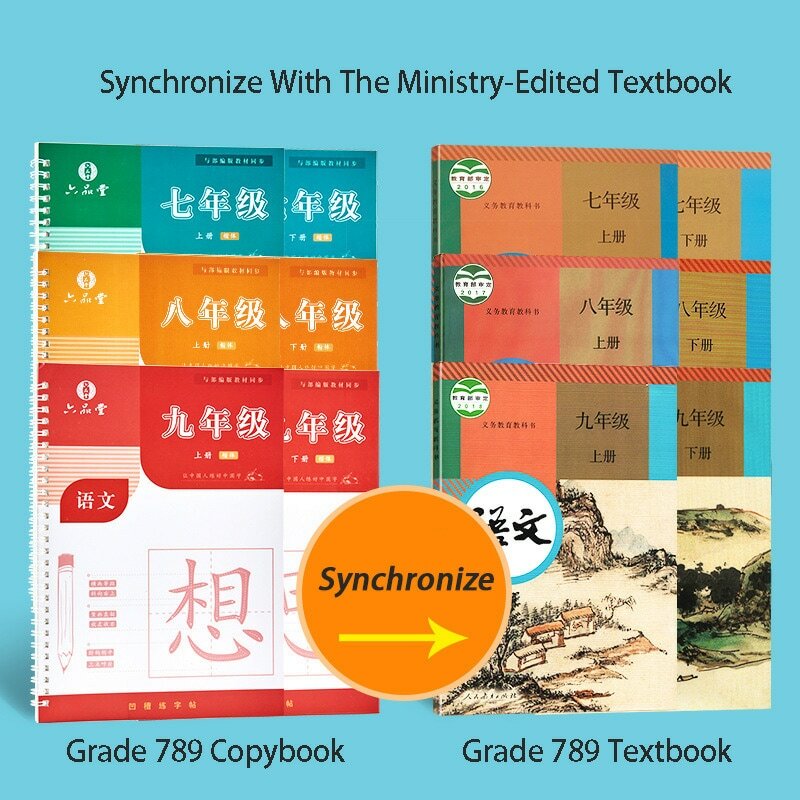 كتاب ممارسة كتاب أطفال الأطفال الكتابة التعلم منتظم المبتدئين التعليمية الكتابة اليدوية الشباب الأخدود القرطاسية الصينية