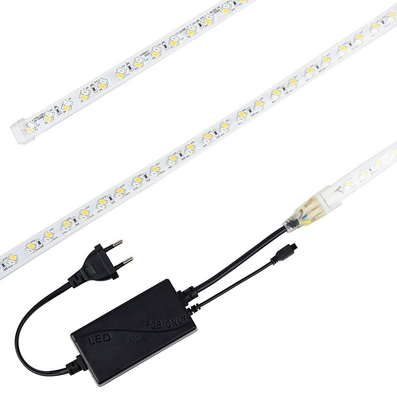 220V LED Strip 5050 High Brightness Flexible Tape 5730 LED Light Outdoor IP67 Waterproof RGB LED Strip Light Dimmable by Remote