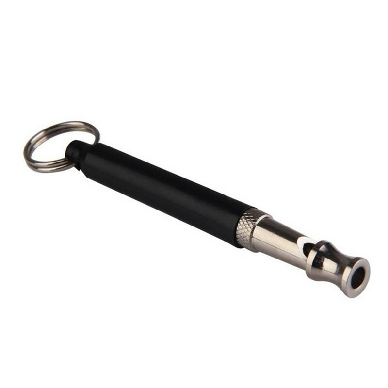 ใหม่1Pcs สีดำ2-Tone Flute Dog Whistles สำหรับการฝึกอบรมเสียงนกหวีด Obedience Pet Puppy Dog Whistle