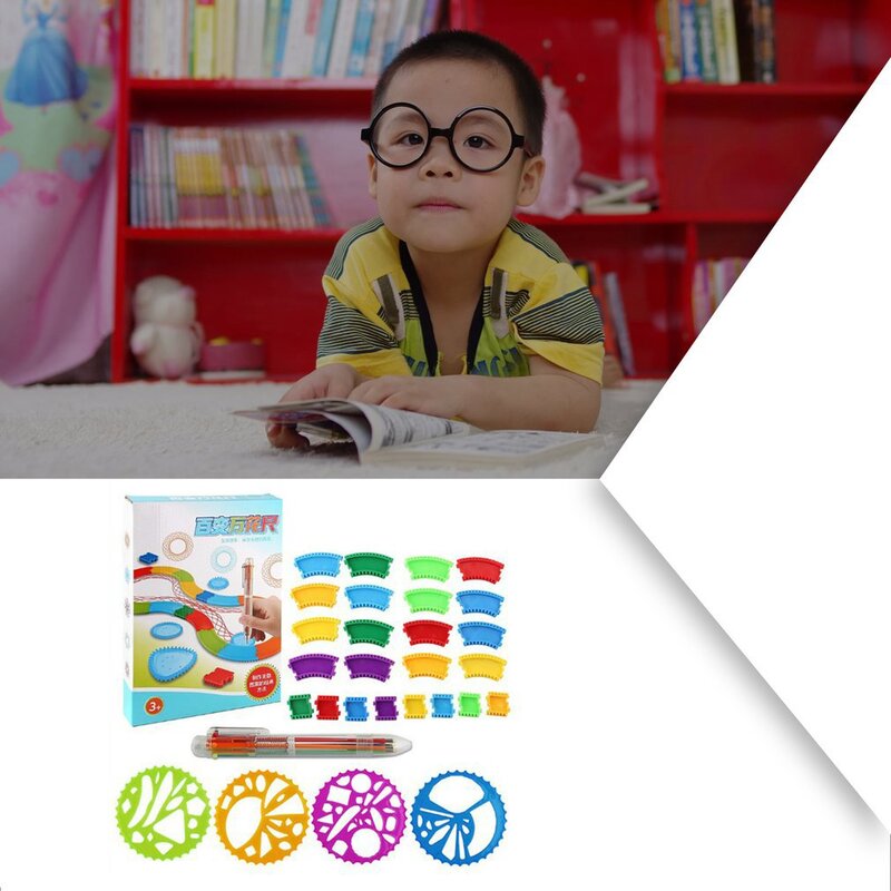 Peinture artistique spirographe pour enfants, jouets, outils de dessin, Puzzle éducatif scientifique amusant, jouets pour bébés et tout-petits