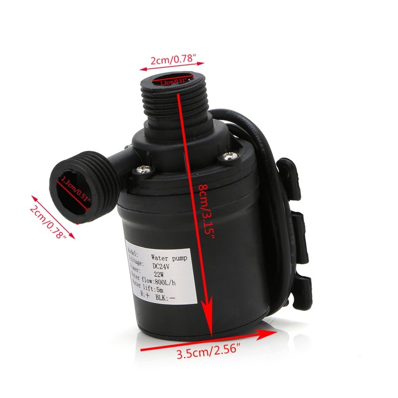 800L/H 5M Dc 12V 24V Solar Brushless Motor Water Circulatie Waterpomp Submersibles Water Pompen