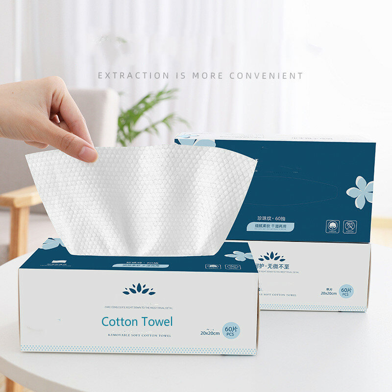 Cotton Disposable Face  Towels Makeup Remover Wipes Non-Woven Facial Tissue Portable Washcloth Beauty Skin Care Paper