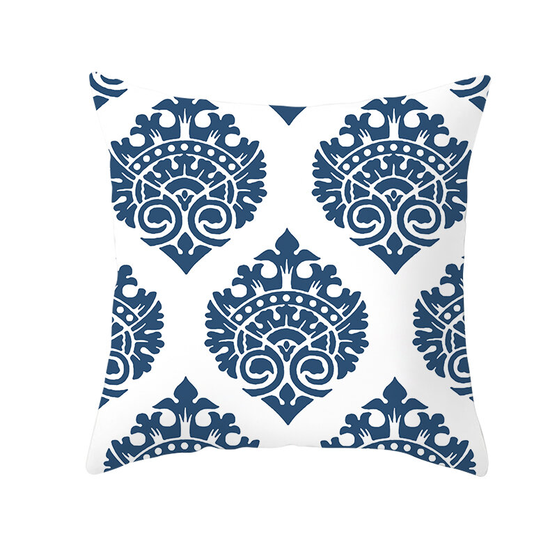 Geometria estilo decorativo lance fronha linho/poliéster capa de almofada decoração criativa para casa sofá