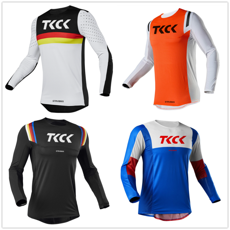 Tkck-camiseta esportiva para mountain bike, equipe masculina de esportes, malha com estampas divertidas, mtb, bmx