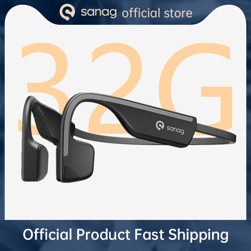 Sanag A11 프로 무선 공기 전도 헤드폰 32G RAM 블루투스 이어폰 스포츠 안티 땀 음악 스테레오 헤드셋 실행