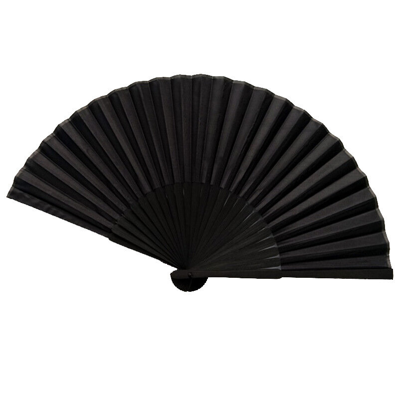 Chinese Style Black Vintage Hand Fan Folding Fans Dance Wedding Party Favor