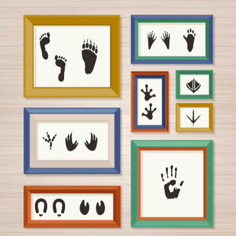 20pc 17.8*12.7cm Handprints Footprints DIY Layering szablony kolorowanka szablony do albumu Decor szablon do malowania wielokrotnego użytku