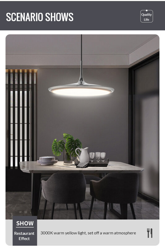 Panasonic-luces colgantes nórdicas modernas, luz LED colgante para Cocina, Restaurante, Bar, sala de estar, dormitorio, iluminación interior