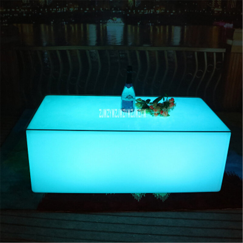 クリエイティブカラフルな防水ledバーテーブル現代のコーヒーテーブル 16 色ledライトホームデコレーションテーブルリモコン
