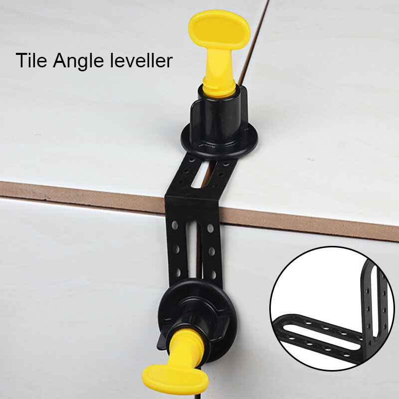 50 unids/set de herramientas de nivelación de ángulo macho, se pueden utilizar con espaciadores de nivelador de azulejos para localizar y dejar costuras para decoración de construcción
