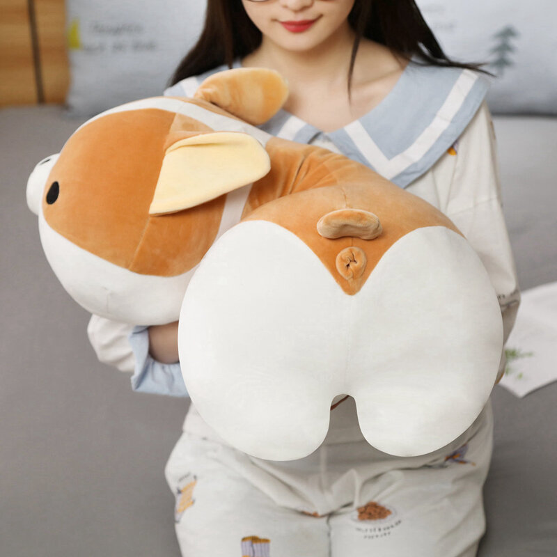 Muñeco de peluche de Shiba Inu para niños y bebés, juguete Kawaii de 45-70cm, almohada de dibujos animados