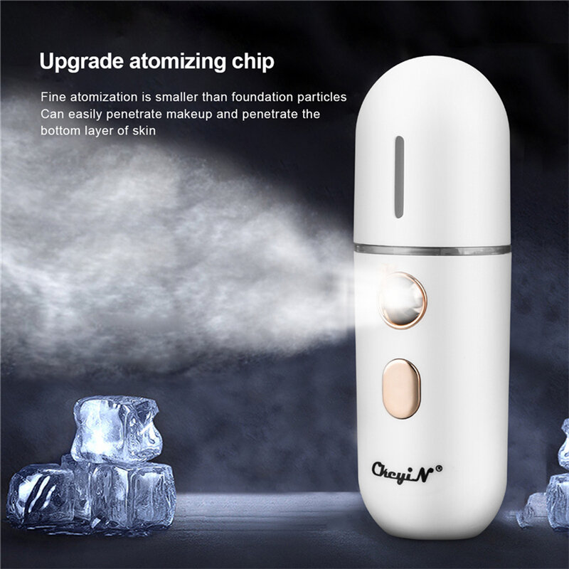 3 Pcs Nano USB Gesichts Dampfer Mini Tragbare Gesichts Sprayer Luftbefeuchter Feuchtigkeitsspendende Kalten Spray Geräte Schönheit Feuchtigkeitsspendende Gerät