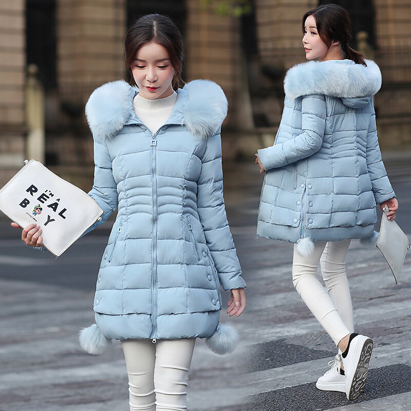 Parka in pelliccia sintetica donna 2021 nuovo piumino invernale in cotone donna abbigliamento da neve spesso cappotto invernale abbigliamento donna giacche femminili parka