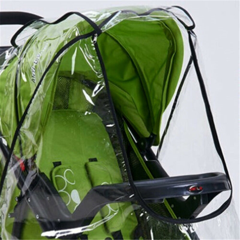 Housse de pluie universelle transparente pour poussette de bébé,bâche de protection, accessoires de landau,