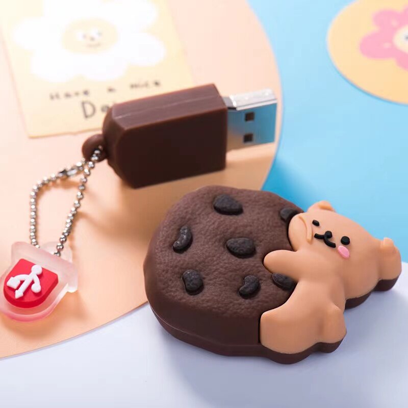 Cute mini cartoon Cookies drive usb128GB flash drive pendrive 4GB /8GB /16GB /32GB chiavetta usb pen drive 2.0 pendrive
