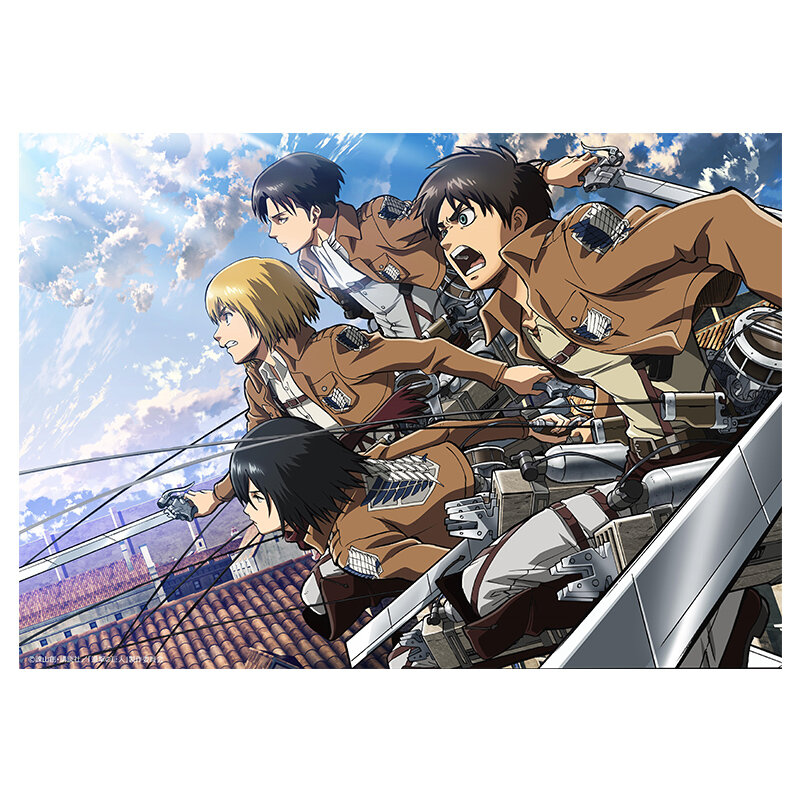 100 Pieces Attack On Titan Cartoon Anime puzzle Assembling Toys for Adults Children Jigsaw Puzzles Games birthday Xmas Gifts