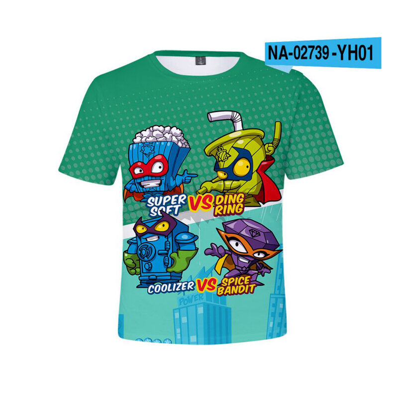 Ropa de Super Zings para niños y niñas, camiseta de estilo Harajuku, juego clásico de Superzings, Camiseta con estampado 3d, ropa para bebés