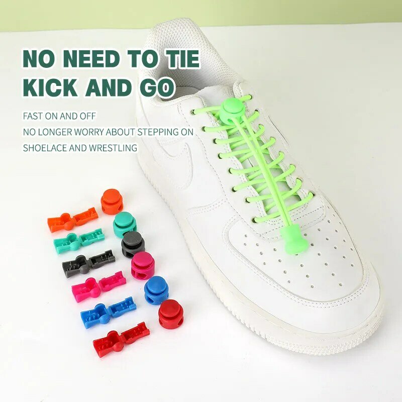 1 paio di lacci elastici 18 colori vari accessori per scarpe senza lacci lacci fissi elasticizzati con lacci pigri
