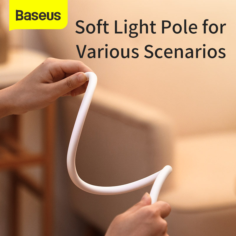 Baseus – lampe de bureau Flexible pliable et tactile, 4000K, lumière de Table universelle pour l'étude et la Protection des yeux
