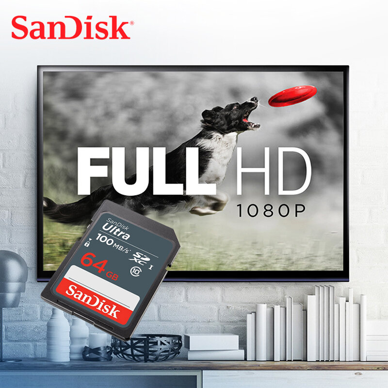 SanDisk sd karte 256Gb 64Gb Class10 Flash Speicher karte 128gb SDXC SDHC lesen bis zu 80 Mb/s sd karte 32Gb 16Gb memoria für kamera