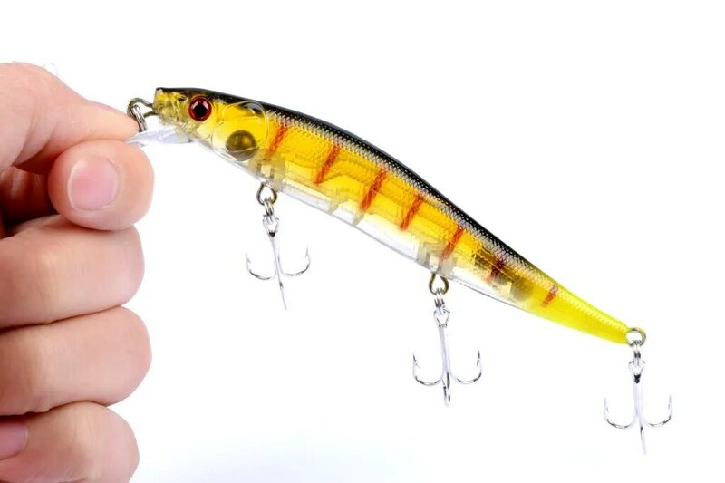 1Pcs Fishing Lure Minnow Lures Hard Bait Pesca 12.5cm/12.4g Fishing Wobblers Tackle Isca Artificial Quality Hook Swimbait