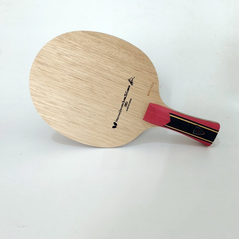 Alta qualidade lâmina de tênis de mesa alça ofensiva shake hold arylate fibra carbono ping pong bat tênis de mesa borracha