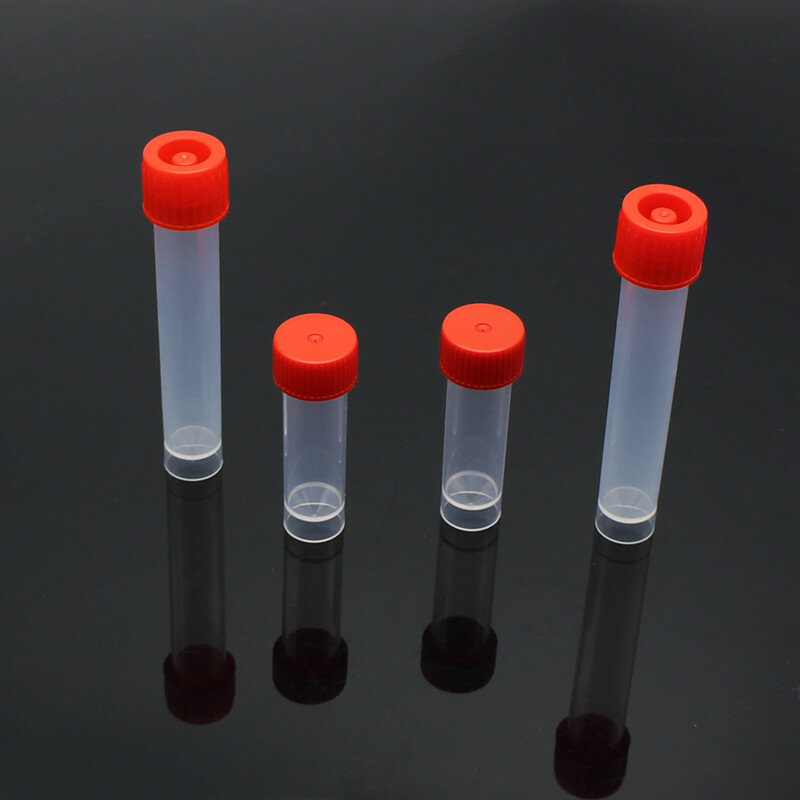 10ml tubo de armazenamento de amostra líquido tubo plástico crio tubo de armazenamento crio tubo de amostragem tubo de transporte reagente garrafa