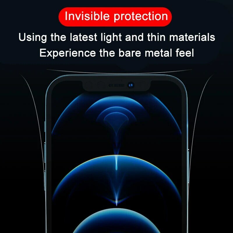 Filme de hidrogel transparente para apple iphone 12 pro max telefone filme lateral iphone 12 mini borda ultra-fina película protetora não vidro