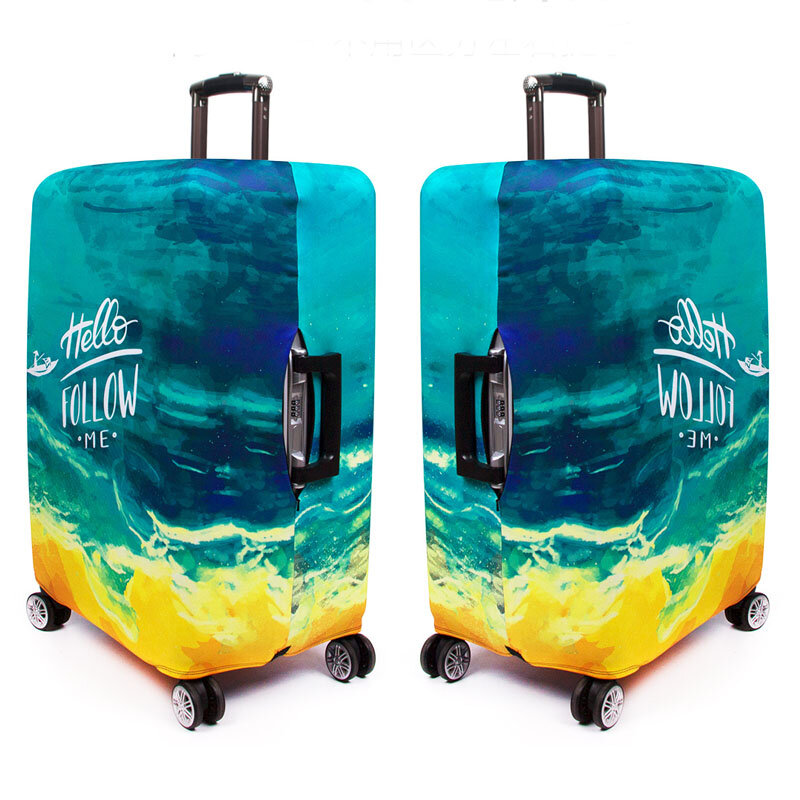 Защитный чехол для багажа JULY'S SONG, эластичный защитный чехол для чемодана на колесиках 18-32 дюйма