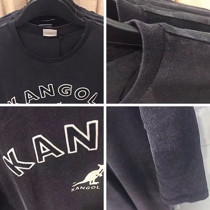 2021 frauen T-shirt Kangol Hut mann bodenbildung hemd joint kurzarm reiner baumwolle schwarz T-shirt liebhaber T-shirt