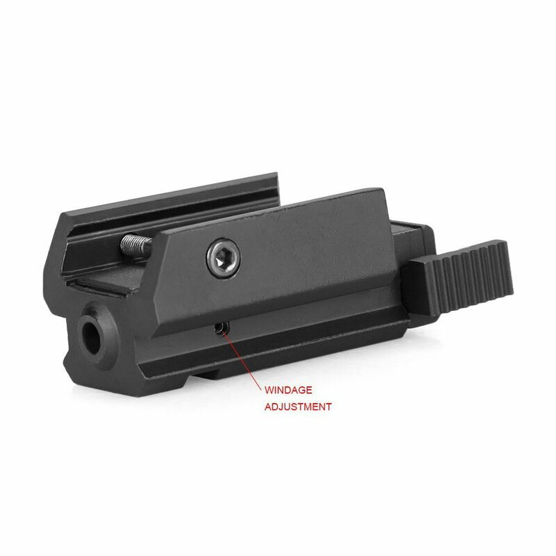 Laser Dot Merah Berburu Pemandangan Mini Ringkas dengan 21Mm Dudukan Rel Picatinny untuk Senapan Riflescope Taktis