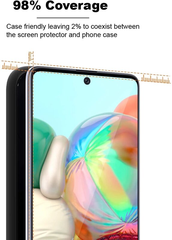 Protetor de tela vidro temperado, protetor de tela para samsung galaxy m51 alta qualidade filme hd acessórios de telefone celular