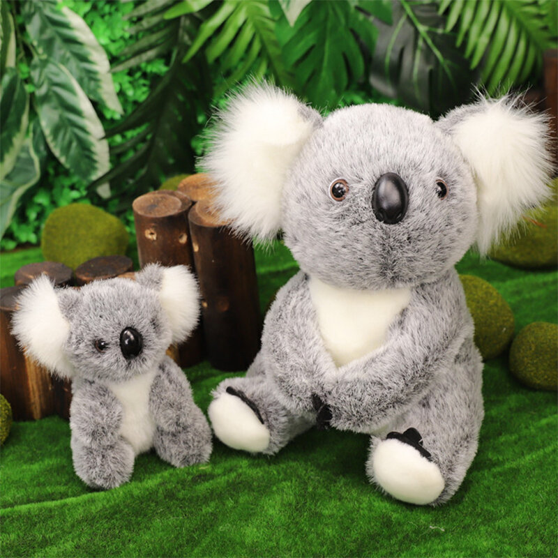 1pc Kawaii symulacja Australia Koala pluszowe zabawki wypchane zwierzę lalka mama dziecko dzieci niemowlę dziewczynki zabawki urodziny prezent Home Decor